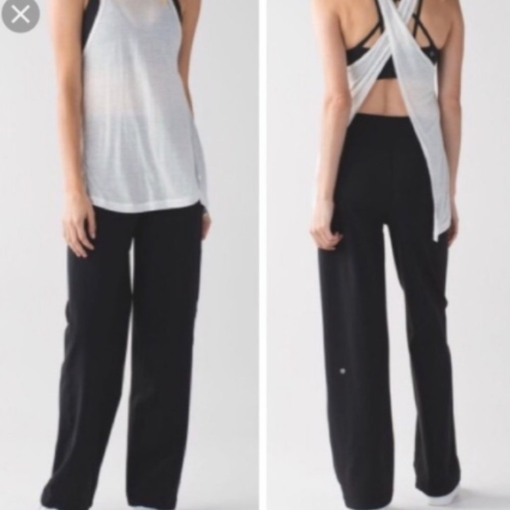 Wide-legged lululemon leggings